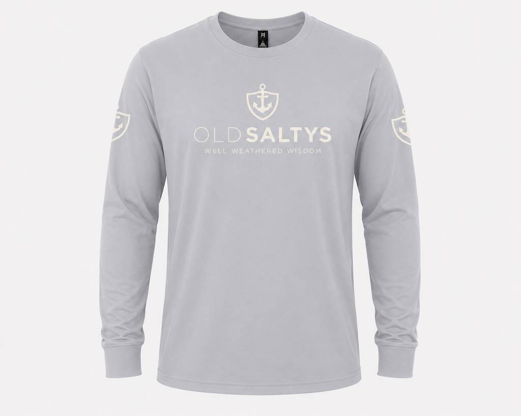 Old Saltys Long Signature Deck Tee — Sea Air