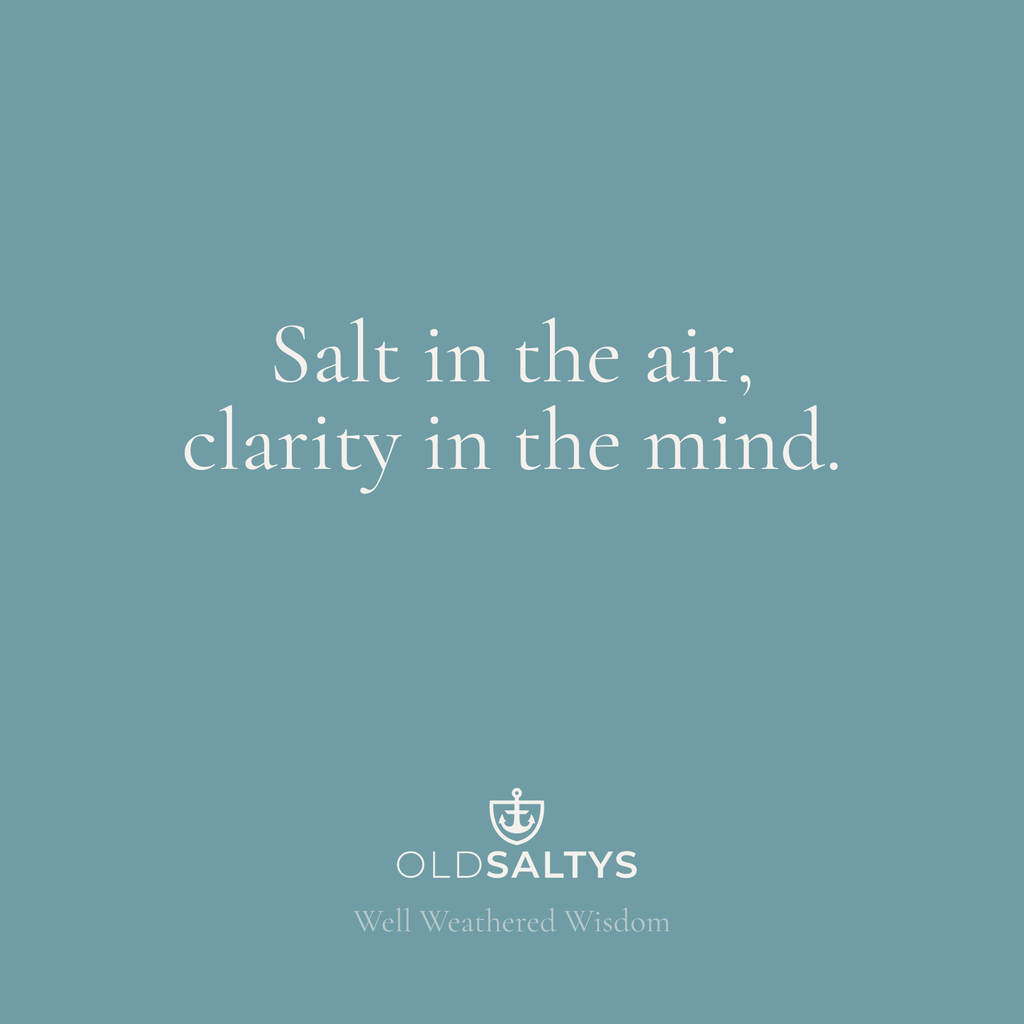 Salt in the air print |Coastal Wall Art | Old Saltys Well Weathered Wisdom
