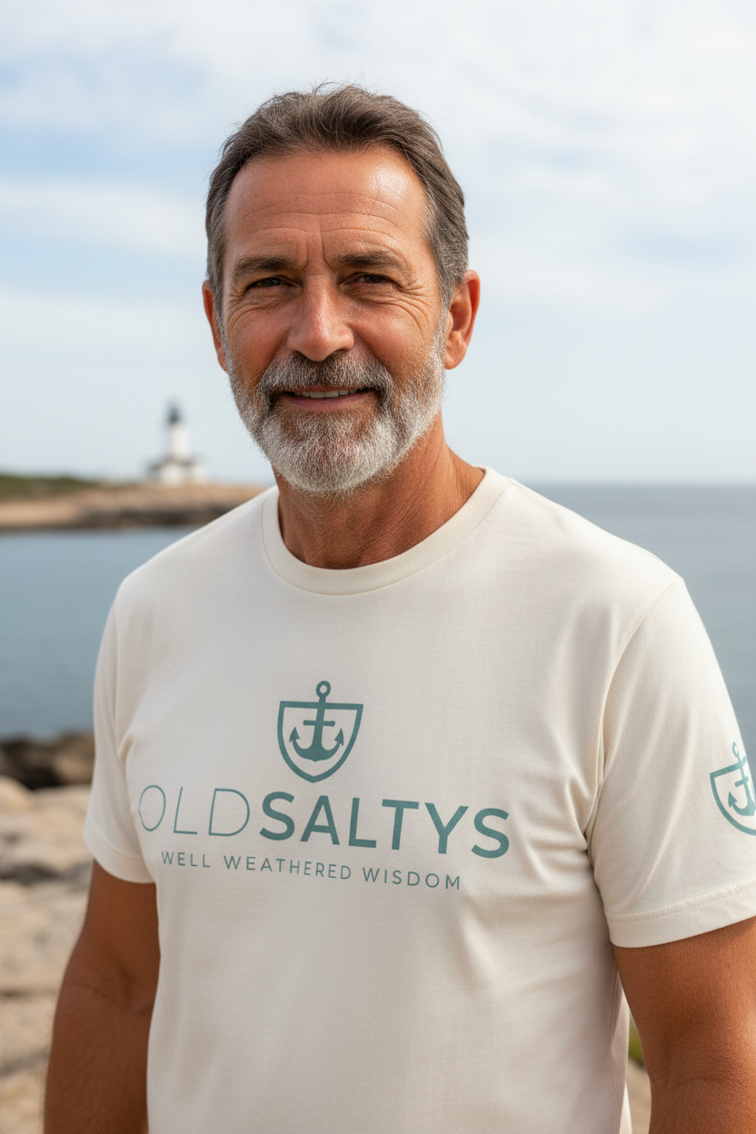 Old Saltys Sundried Bone Unisex Signature Tee