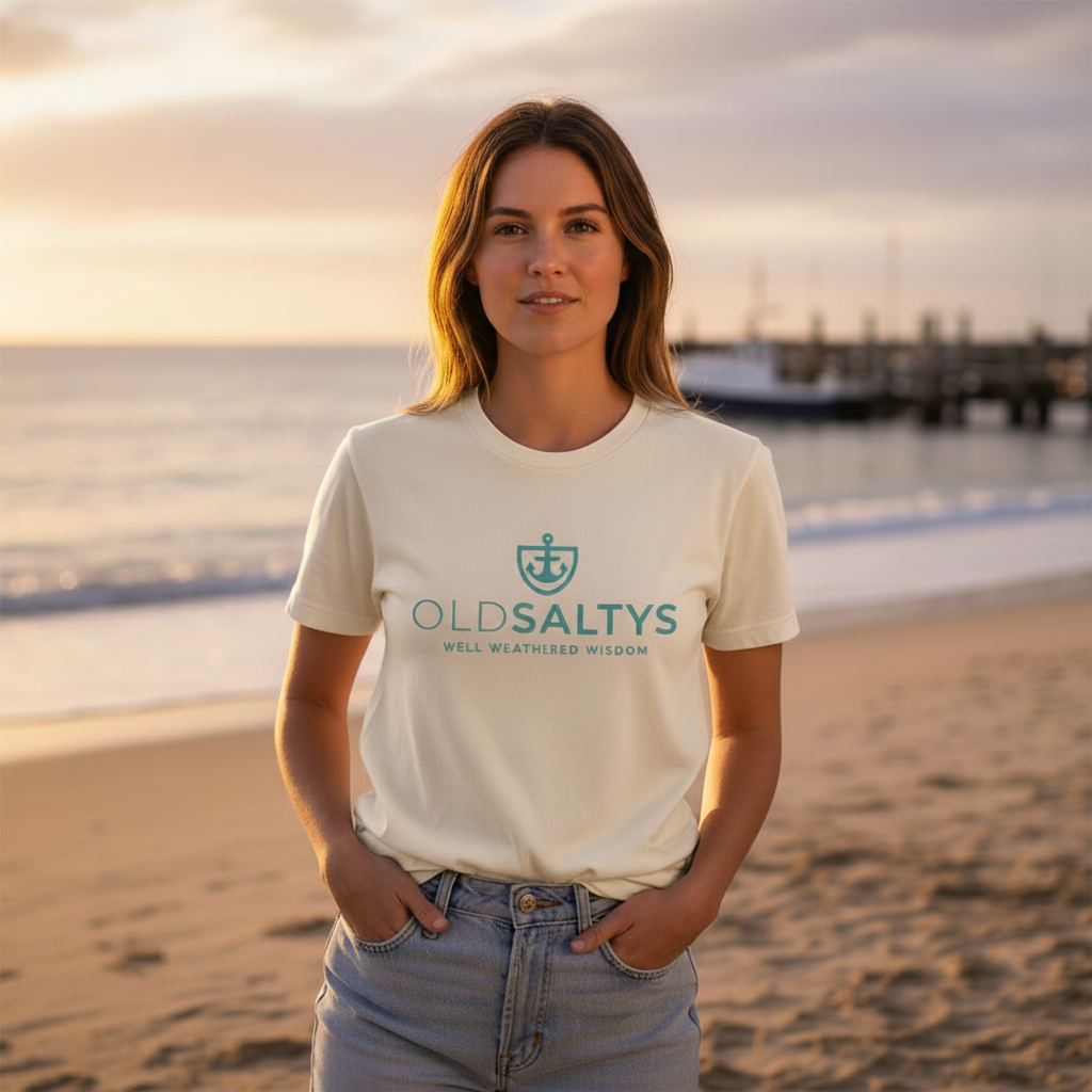 Cream tee beach lifestyle - square crop