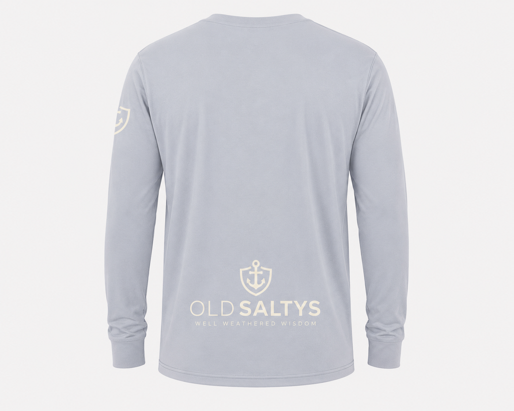 Old Saltys Long Signature Deck Tee — Sea Air