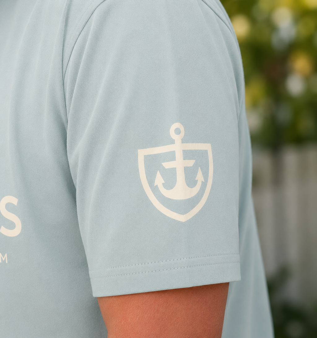 Old Saltys  Signature Tee - Blue Mist
